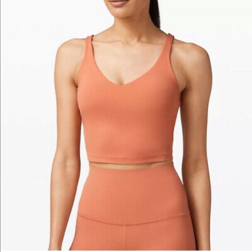 BNWT Lululemon Rustic Coral Align Tank Nulu Size 12